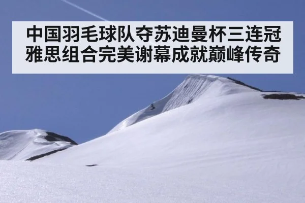 中国羽毛球队夺苏迪曼杯三连冠 雅思组合完美谢幕成就巅峰传奇
